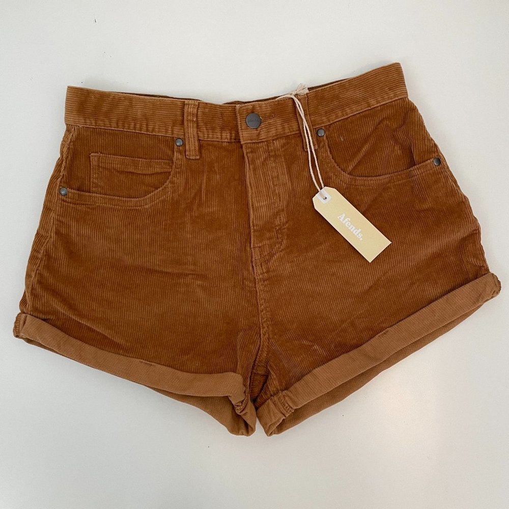 Afends tan Corduroy Shorts size 6 new